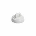 Magnetic Cable Tie Mount, Small, 0.75" Dia, Neodymium Magnet/POM/ST, 10lb Pull Force, White, 100/bg