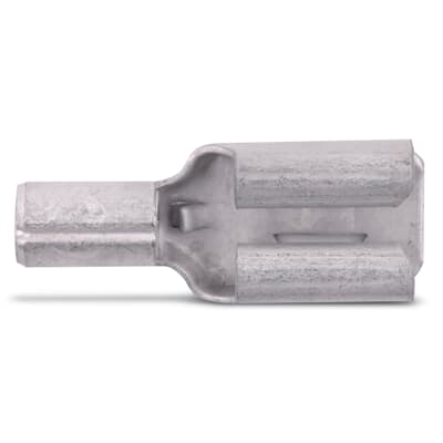 Sta-Kon Non-Insulated Disconnect Terminal, 16-14 AWG, 0.250 in Tab, Metallic, 1000 Pack