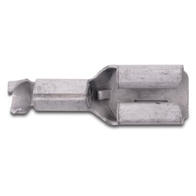 Sta-Kon Non-Insulated Disconnect Terminal, 16-14 AWG, 0.250 in Tab, Metallic, 1000 Pack
