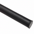 1/4" Black Techflex Flexo PET Expandable Braided Sleeving 200ft
