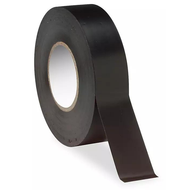 Black Vinyl Electrical Tape 3/4" x 66ft x 7 mil