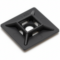 .75" Black 4-Way Adhesive Cable Mounts 25/bag