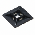1" Black 4-Way Adhesive Cable Mounts 100/bag