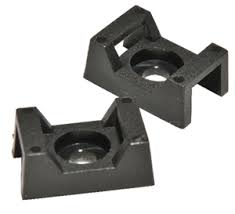 Saddle Support Mounting Base UV Black #1/4" Screw 100/bag Part # CTM25-0C