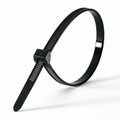 4" 10lb UV Black Polypropylene Cable Ties 100/bag Part #PP4-10-0C