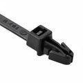 6" 40lb UV Black Push Mount Cable Ties 100/bag Part #PM6-40-0C-NW