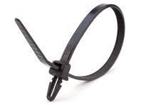 6" 40lb Black Push Mount Cable Ties 1000/bag Part #PM6-40-0M-NW