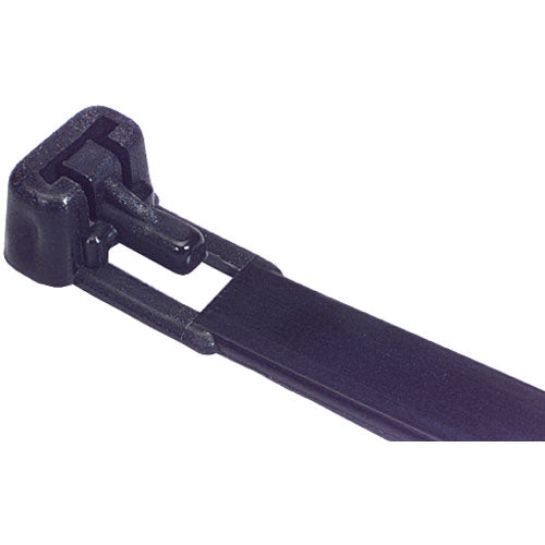 14" 50lb Black Trigger Releasable Cable Ties 100/bag Part #RT14-50-0C-.30