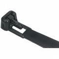 8" 50lb UV Black Trigger Releasable Cable Ties 100/bag Part #RT8-50-0C-.30