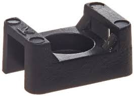 Saddle Support Mounting Base UV Black #4 Screw 100/bag Part #CTM4-0C