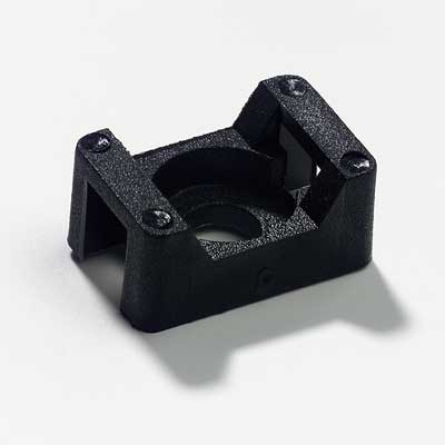 Thomas & Betts SMNY-001-0-D Cable Tie Screw Mount Mounting Base .385x.600" Black Nylon 6.6 Heat Stabilized Screw Mounting- #6, #8 Screw For Use with Cable Ties Up to 50 lbs. 500/Bag