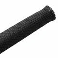 HellermannTyton 170-03210 Braided Sleeving, Expandable, .62" Dia, PA66 Monofilament, Black, 100 ft/reel