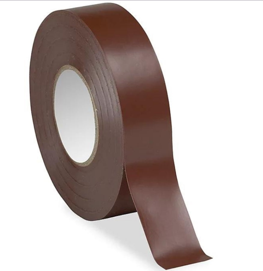 Brown Vinyl Electrical Tape 3/4" x 66ft x 7.5 mil