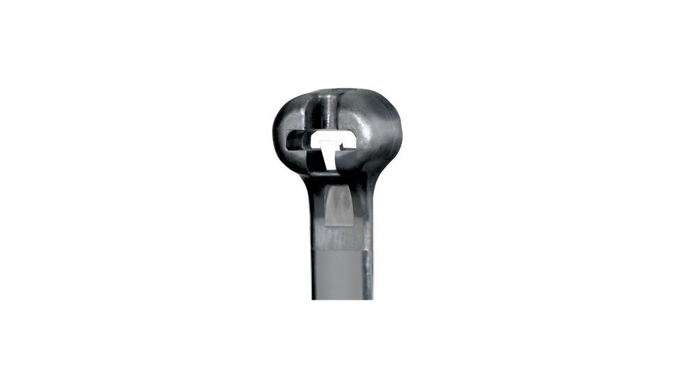 Panduit 6” 18lb. Black Heat Stabilized Dome-Top Barb Ty Cable Ties 1000/bag Part # BT1.5M-M30