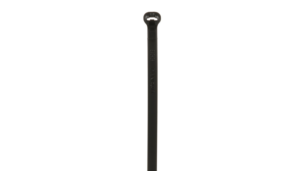Panduit 6” 18lb. Black Heat Stabilized Dome-Top Barb Ty Cable Ties 1000/bag Part # BT1.5M-M30