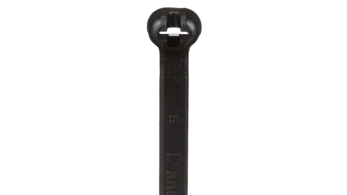 Panduit 8”  120lb UV Black Weather Resistant Dome-Top Barb Ty Cable Ties 250/bag Part # BT2LH-TL0