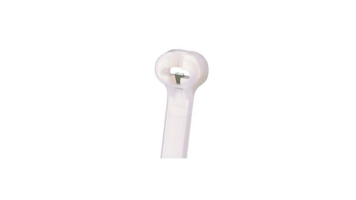 Panduit 8” 18lb. Natural Dome-Top Barb Ty Cable Ties 1000/bag Part # BT2M-M