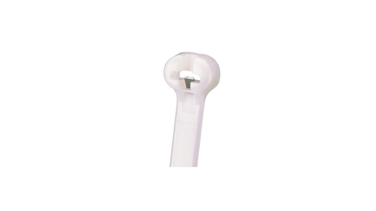 Panduit 8” 18lb. Natural Dome-Top Barb Ty Cable Ties 1000/bag Part # BT2M-M
