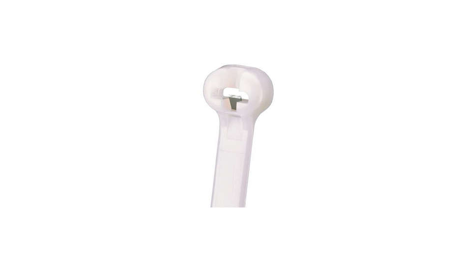Panduit 8” 18lb. Natural Dome-Top Barb Ty Cable Ties 1000/bag Part # BT2M-M
