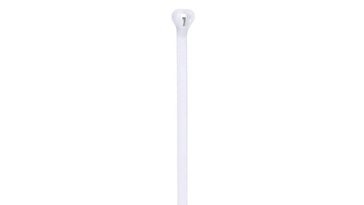Panduit 8” 18lb. Natural Dome-Top Barb Ty Cable Ties 1000/bag Part # BT2M-M