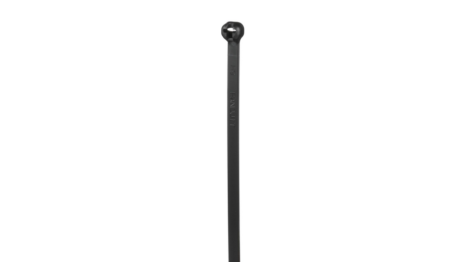 Panduit 8” 50lb. Black Heat Stabilized Dome-Top Barb Ty Cable Ties 1000/bag Part # BT2S-M30
