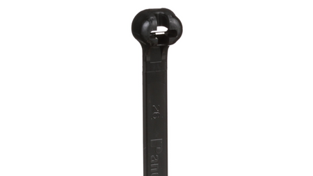 Panduit 11” 120lb. UV Black Weather Resistant Dome-Top Barb Ty Cable Ties 50/bag Part # BT3LH-L0