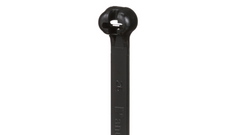 Panduit 11” 120lb. UV Black Weather Resistant Dome-Top Barb Ty Cable Ties 50/bag Part # BT3LH-L0
