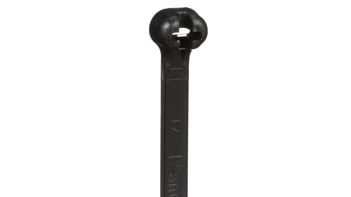 Panduit 11” 120lb. Black UV Weather Resistant Dome-Top Barb Ty Cable Ties 250/bag Part # BT3LH-TL0