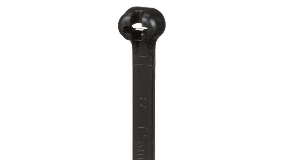 Panduit 11” 120lb. Black UV Weather Resistant Dome-Top Barb Ty Cable Ties 250/bag Part # BT3LH-TL0