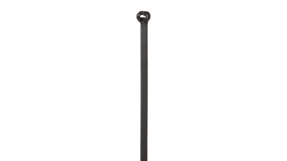 Panduit 12” 50lb. Black Heat Stabilized Dome-Top Barb Ty Cable Ties 1000/bag Part # BT3S-M30