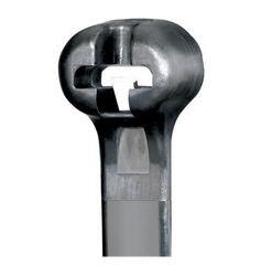 Panduit 14" 18 UV Black Weather Resistant Dome-Top Barb Ty Cable Ties 1000/bag Part #BT4M-M0