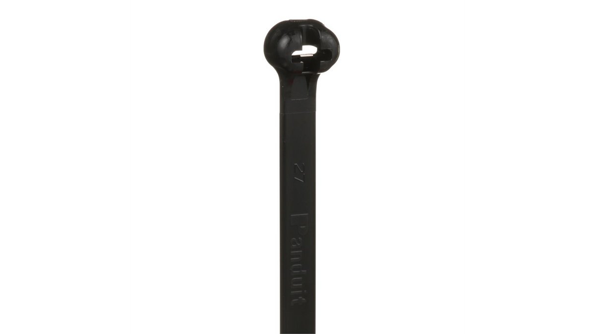 Panduit 18” 120lb. Black UV Weather Resistant Dome-Top Barb Ty Cable Ties 100/bag Part # BT5LH-C0