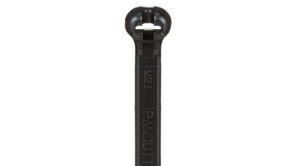 Panduit 24” 120lb. Black UV Weather Resistant Dome-Top Barb Ty Cable Ties 100/bag Part # BT7LH-C0