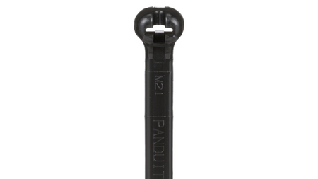 Panduit 24” 120lb. Black UV Weather Resistant Dome-Top Barb Ty Cable Ties 100/bag Part # BT7LH-C0