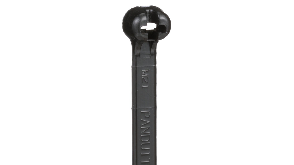 Panduit 24” 120lb. Black UV Weather Resistant Dome-Top Barb Ty Cable Ties 100/bag Part # BT7LH-C0
