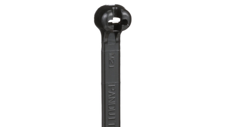 Panduit 24” 120lb. Black UV Weather Resistant Dome-Top Barb Ty Cable Ties 100/bag Part # BT7LH-C0