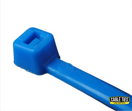 4" 18lb Blue Cable Ties 100/bag Part # C4-18-Blue 2