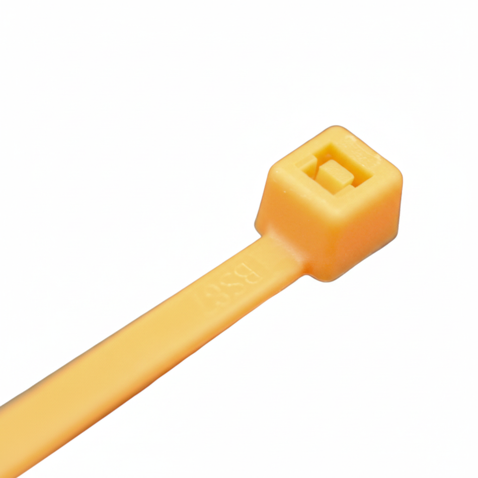 4" 18lb Florescent Orange Cable Ties 100/bag Part # C4-18-Flor Orange 1