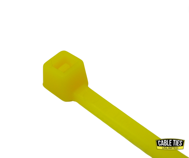 4" 18lb Florescent Yellow Cable Ties 100/bag Part # C4-18-Flor Yellow 1