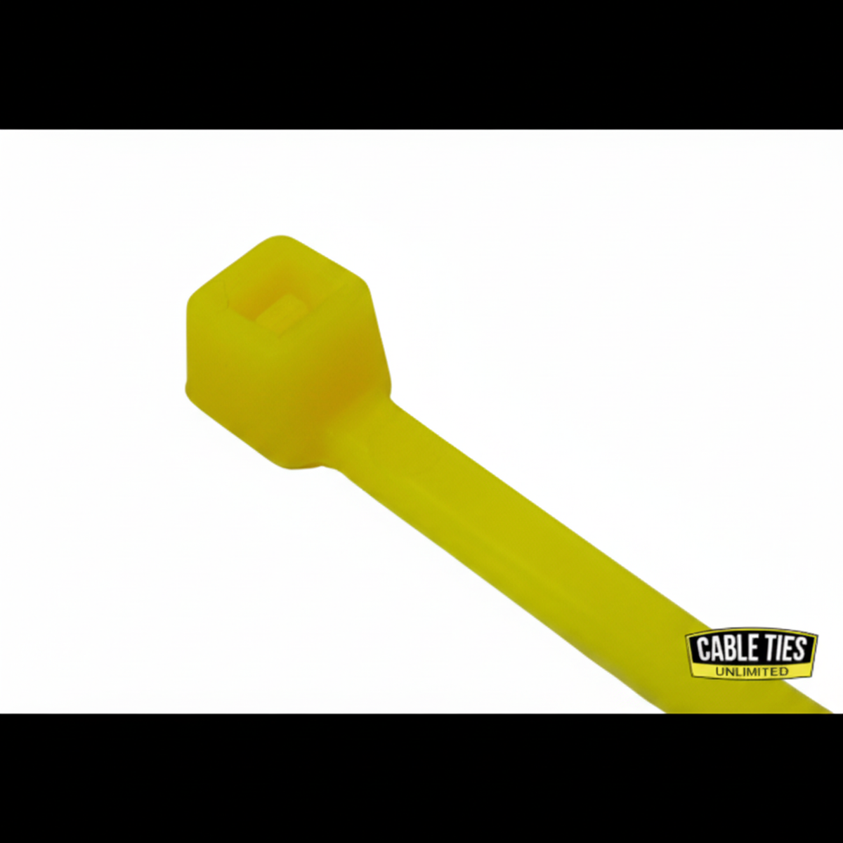 4" 18lb Florescent Yellow Cable Ties 100/bag Part # C4-18-Flor Yellow 1