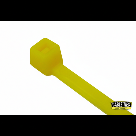 4" 18lb Florescent Yellow Cable Ties 100/bag Part # C4-18-Flor Yellow 1