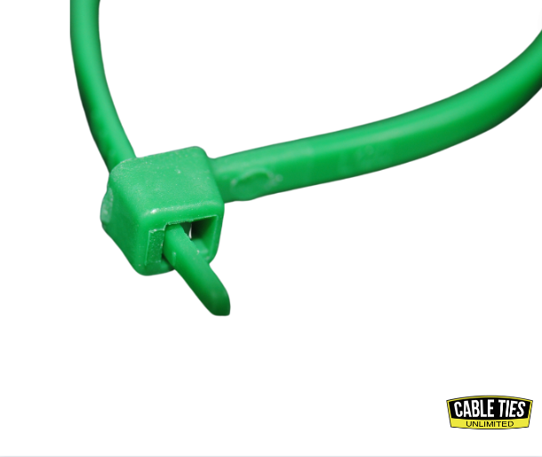 4" 18lb Green Cable Ties 100/bag Part # C4-18-Green