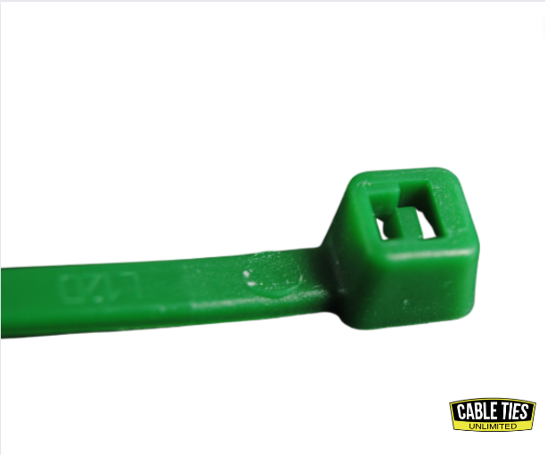 4" 18lb Green Cable Ties 100/bag Part # C4-18-Green