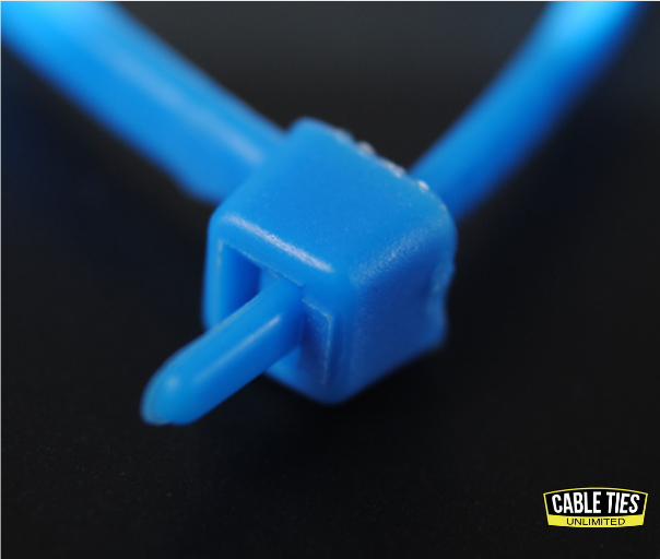 4" 18lb Blue Cable Ties 100/bag Part # C4-18-Blue