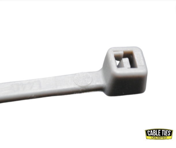 4" 18lb Grey Cable Ties 100/bag Part # C4-18-Grey 1