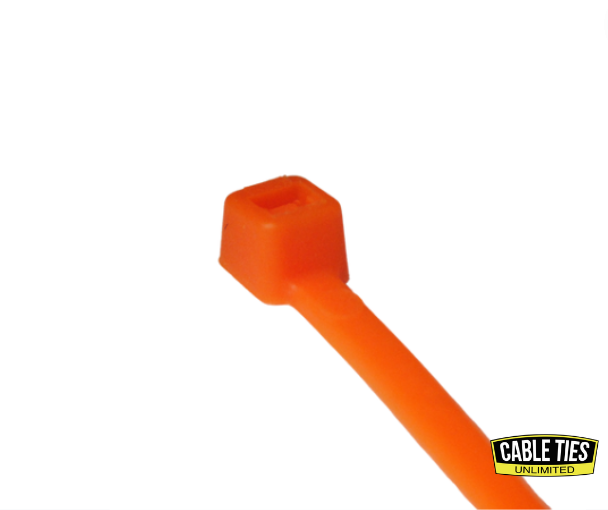 4" 18lb Orange Cable Ties 100/bag Part # C4-18-Orange