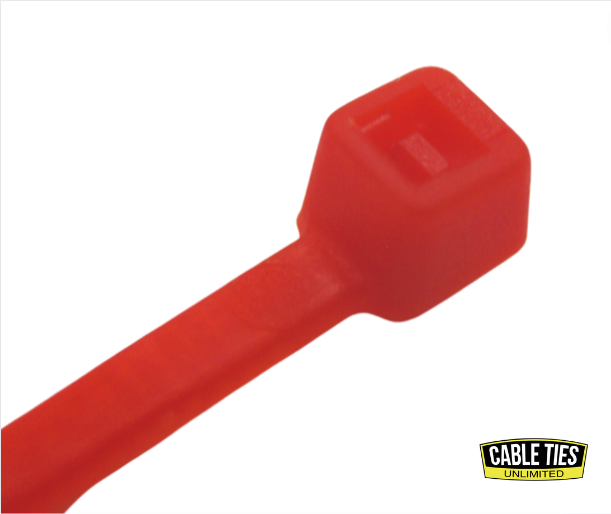 4" 18lb Red Cable Ties 100/bag Part # C4-18-Red 2