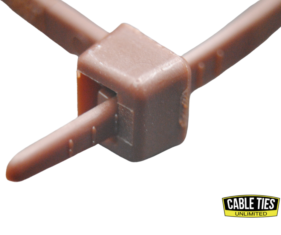 6" 40lb Brown Cable Ties 100/bag Part # C6-40-Brown