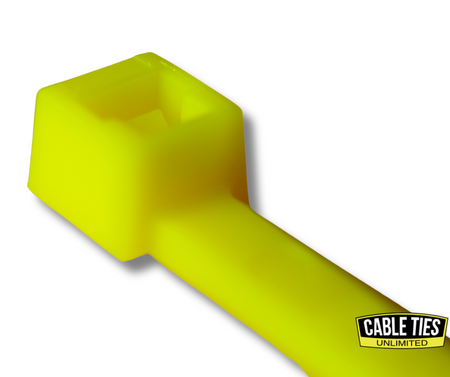 8" 40lb Florescent Yellow Cable Ties 100/bag Part # C8-40-Flor Yellow 2