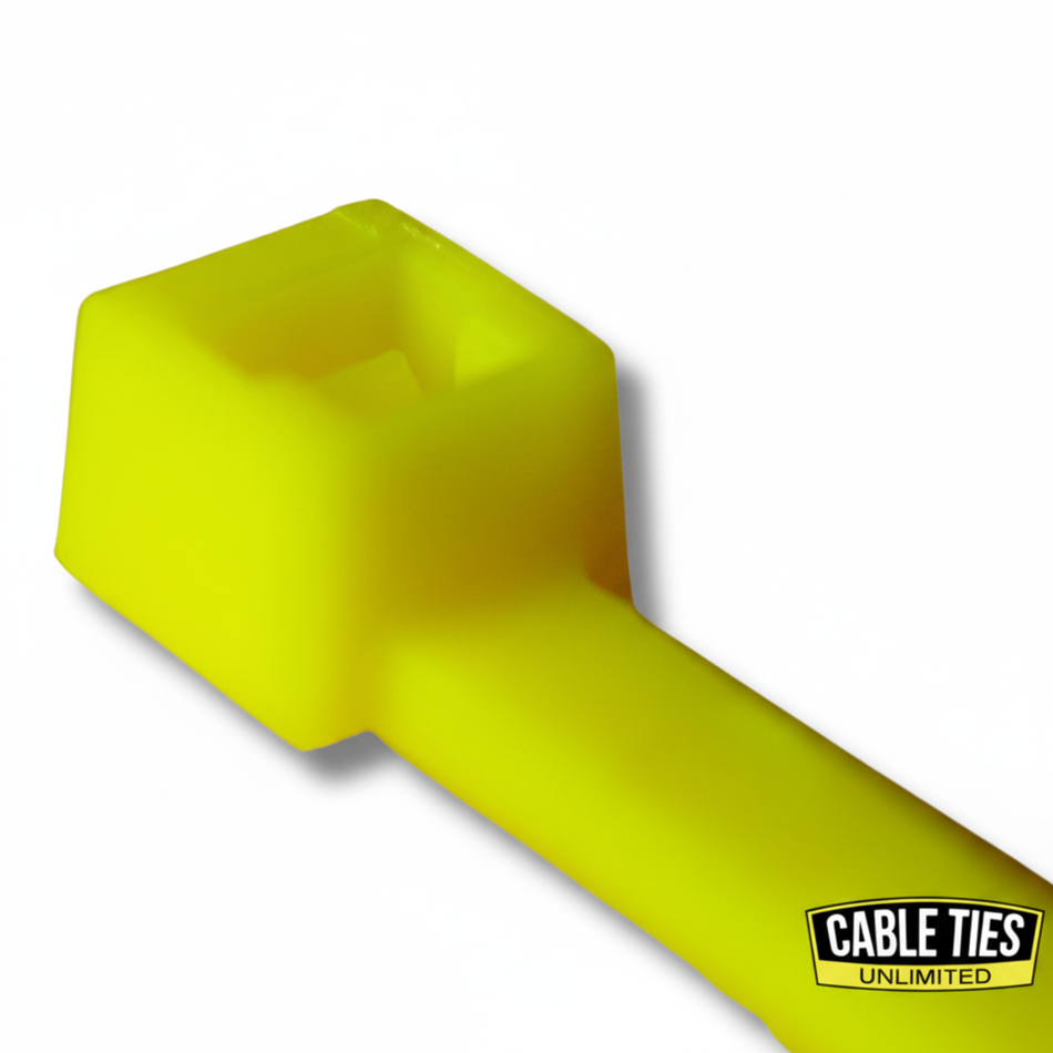 8" 50lb Florescent Yellow Cable Ties 100/bag Part # C8-50-Flo Yellow